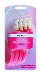 Equaline Razors, Disposable, Triple Blade, 4 Each