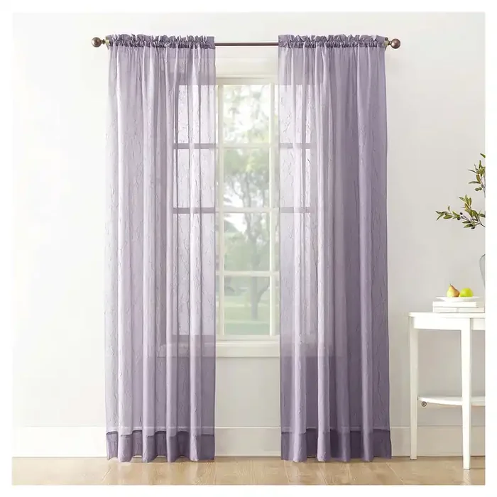 Erica Crushed Voile Panel Lavender 51×63″