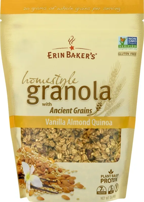 Erin Baker‘s Homestyle Vanilla Almond Quinoa Granola 12 oz