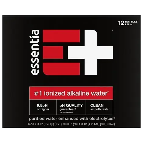 Essentia Ionized Alkaline Water 1.5l Cas – 608.4 Fl. Oz.