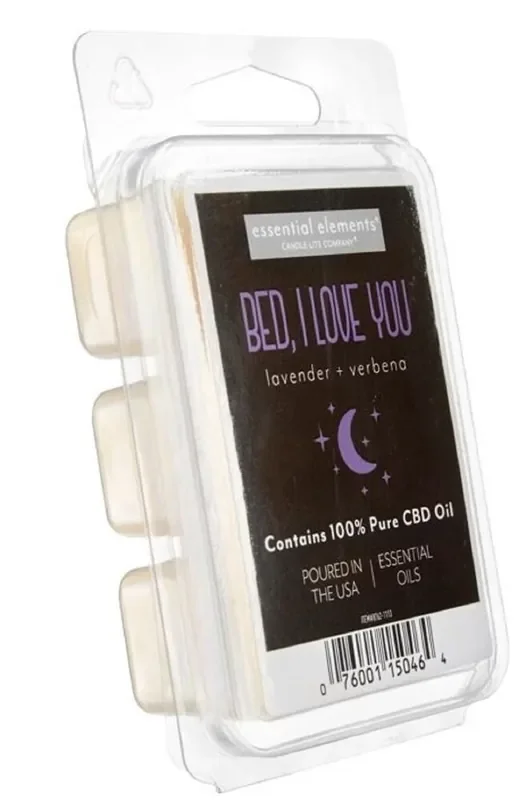 Essential Elements Bed, I Love You Lavender + Verbena Essential Oil Wax Cubes