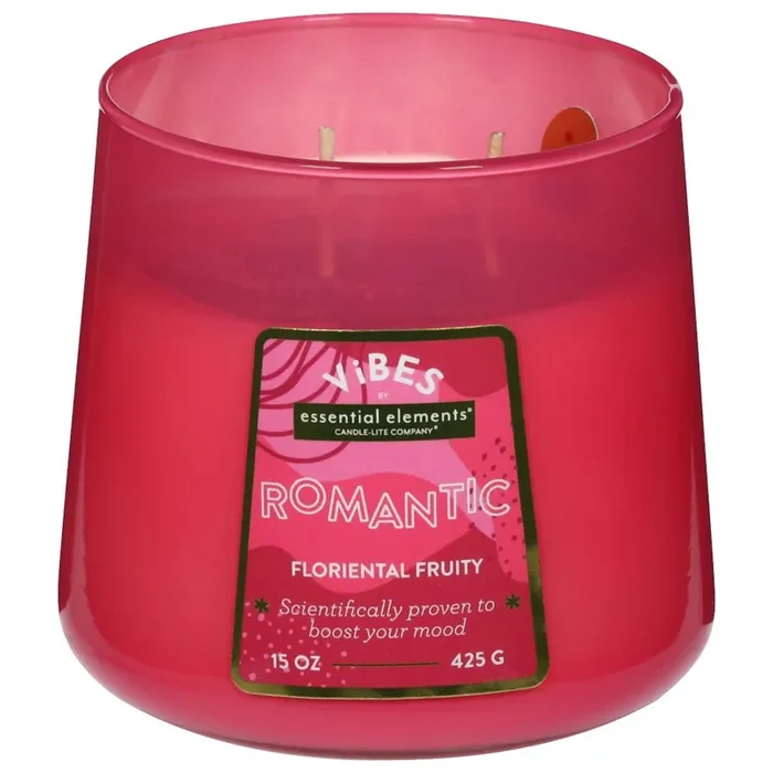 Essential Elements Vibes Jar Candle Romantic