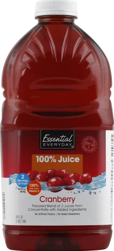 Essential Everyday 100% Cranberry Juice – 64 fl oz