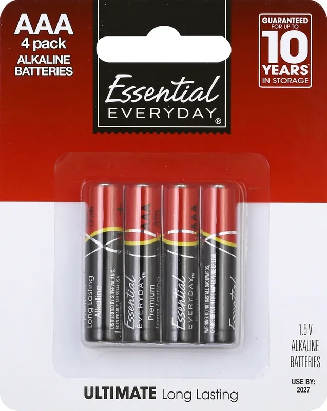 Essential Everyday Alk Aaa Batteries