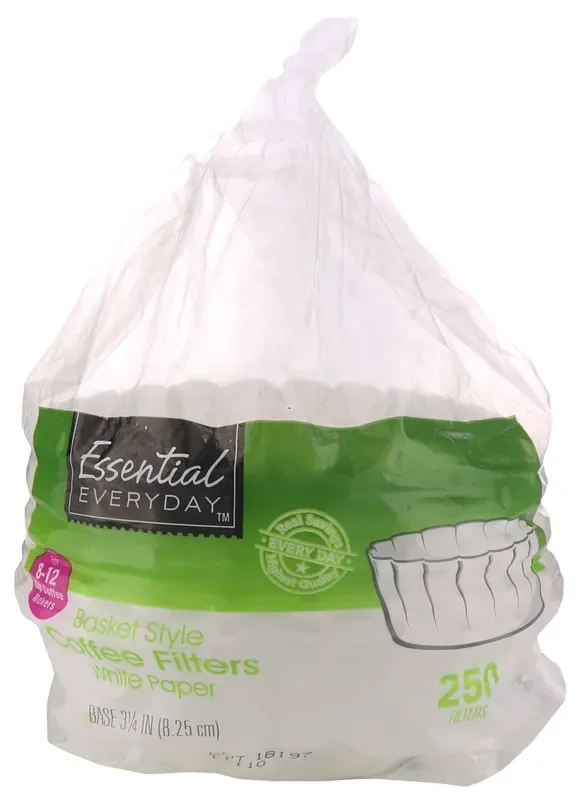 Essential Everyday Basket White Coffee Filter – 250 ct