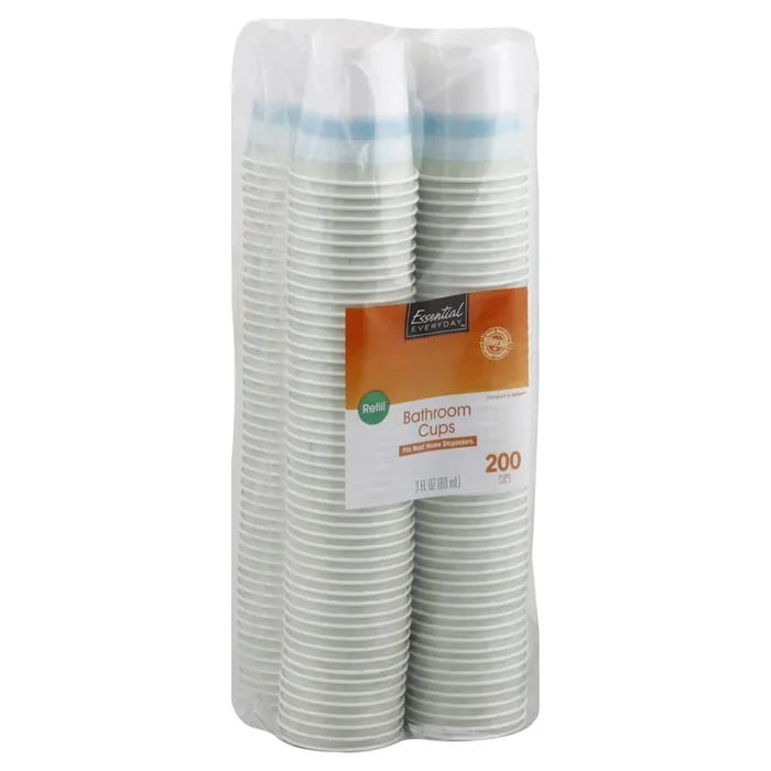 Essential Everyday Bathroom Cups, Refill, 3 fl oz