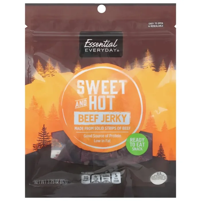 Essential Everyday Beef Jerky Sweet And Hot
