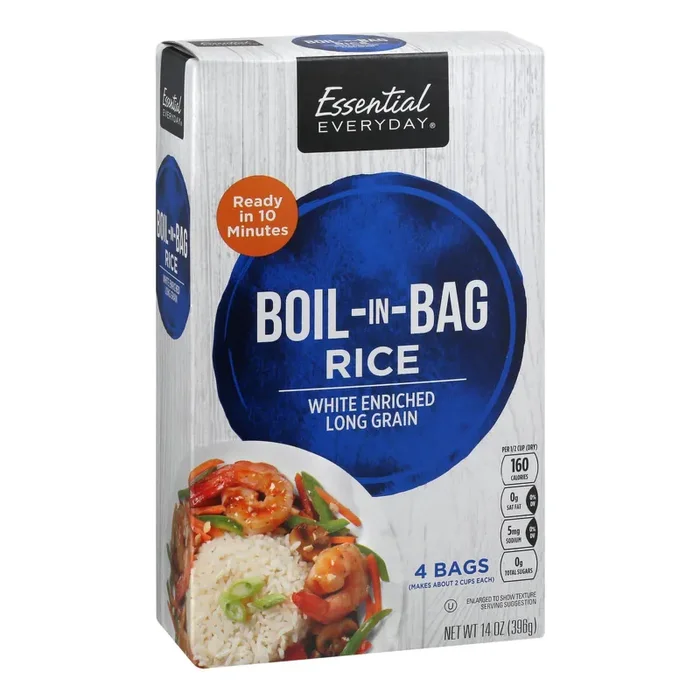 Essential Everyday Boil In Bag White Rice