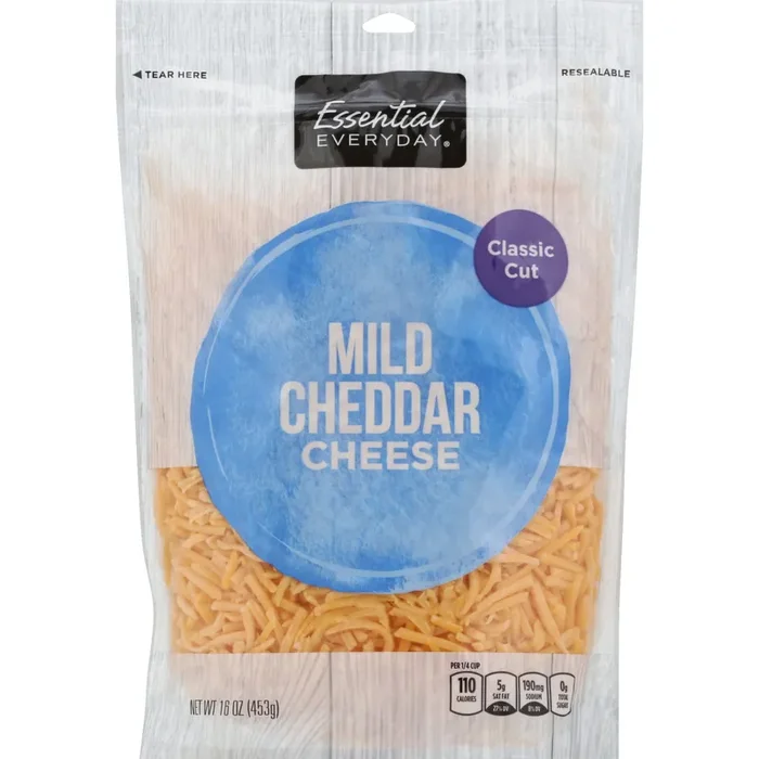 Essential Everyday Cheese, Mild Cheddar, Classic Cut