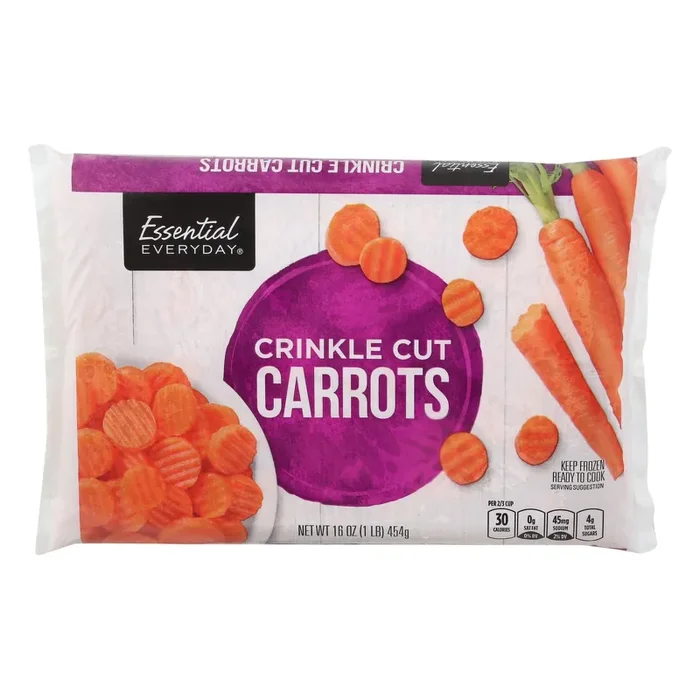 Essential Everyday Crinkle Frozen Carrots