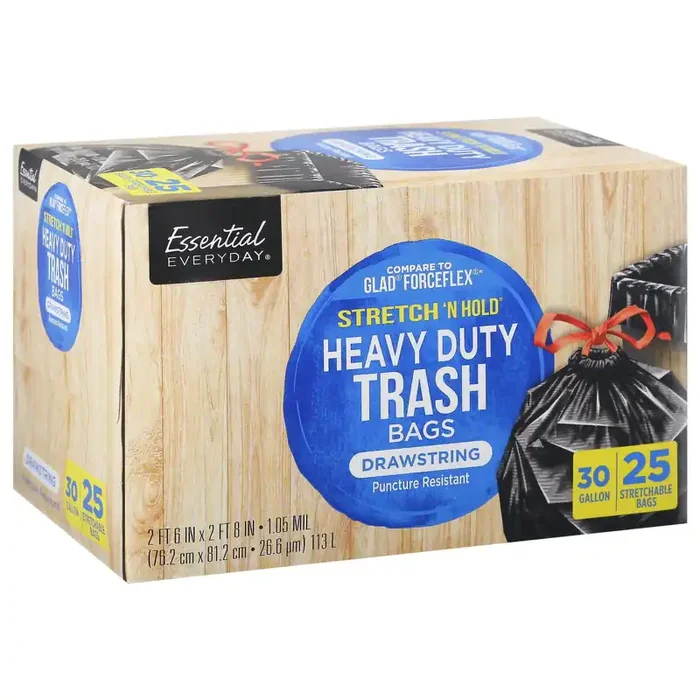 Essential Everyday Drawstring Superflex Trash Bag