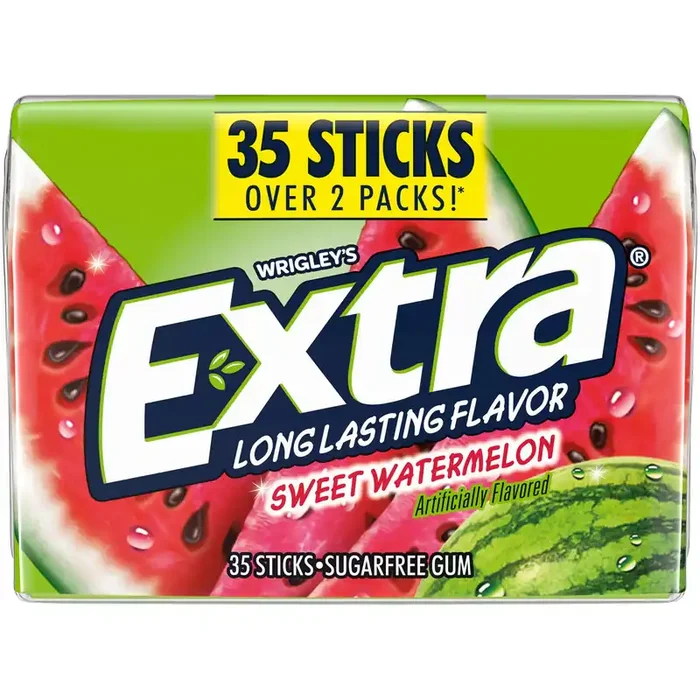 EXTRA Sweet Watermelon Sugar Free Chewing Gum Mega Pack – 35 sticks