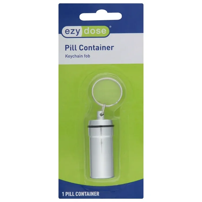 EZY Dose Keychain Fob Pill Container 1 ea
