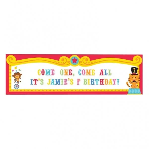 Fisher Price Circus Giant Personalisable Giant Banner