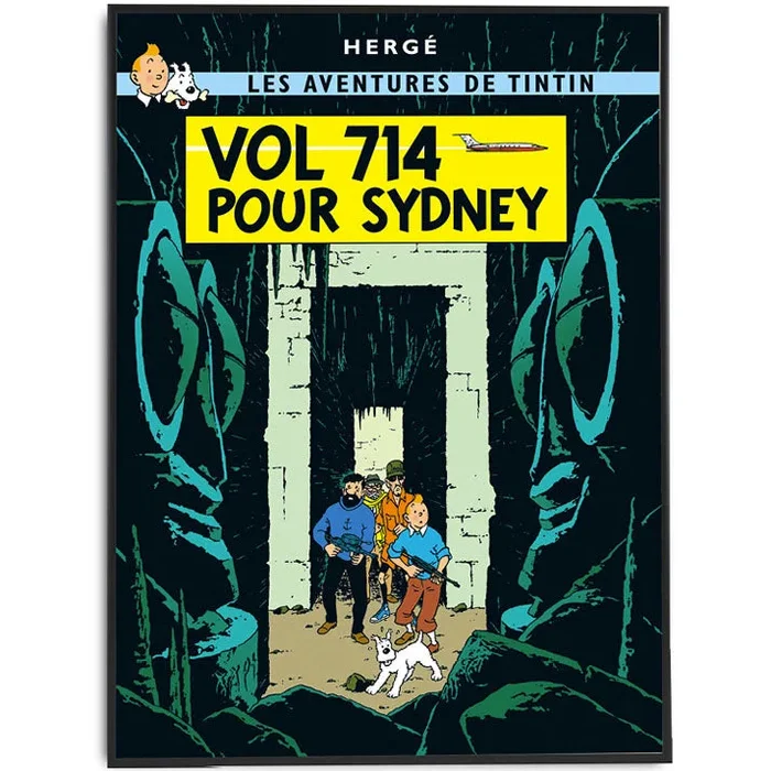 Flight 714 Tintin Poster