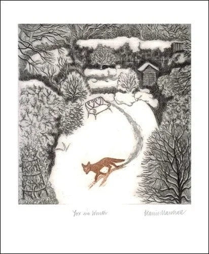 Fox in Winter Card