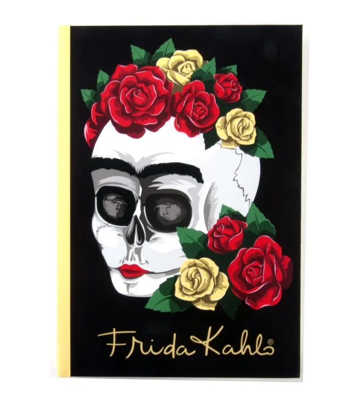 Frida Kahlo Floral Skull A6 Notebook
