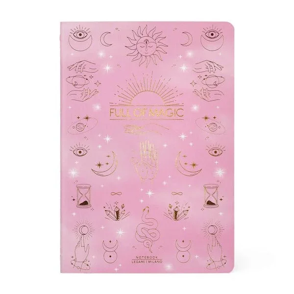 Full of Magic Hardcover Medium Lined Notebook