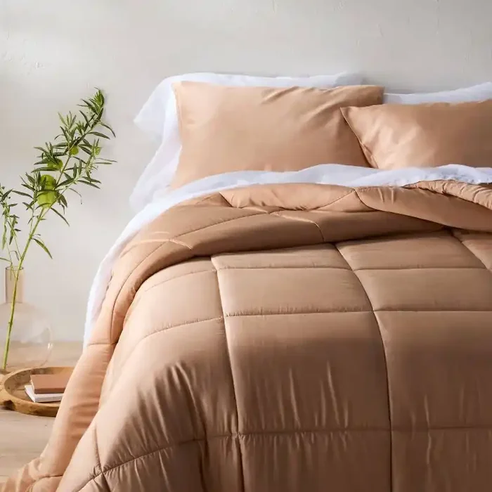 Full/Queen Rayon from Bamboo Comforter Set Light Adobe Clay – Casaluna™
