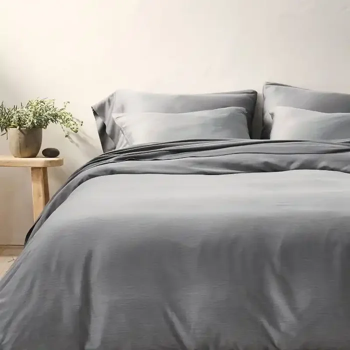 Full/Queen Rayon from Bamboo Duvet Set Dark Gray – Casaluna™