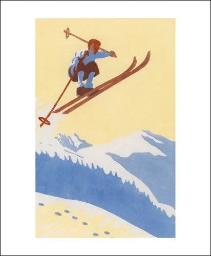 Gelandersprung Blank Card