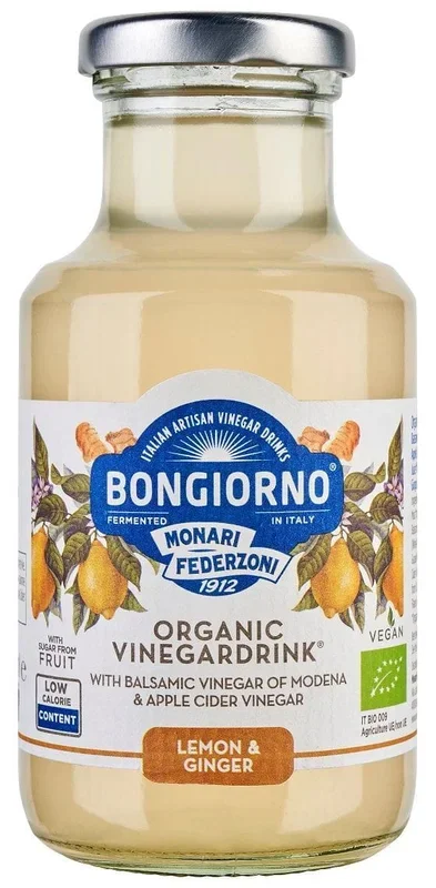 Getränk mit Zitronen-Ingwer-Geschmack mit Balsamico-Essig aus Modena BIO 250 ml – BONGIORNO
