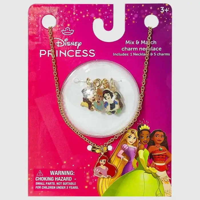 Girls‘ Disney Princess Mix & Match Charm Necklace Set