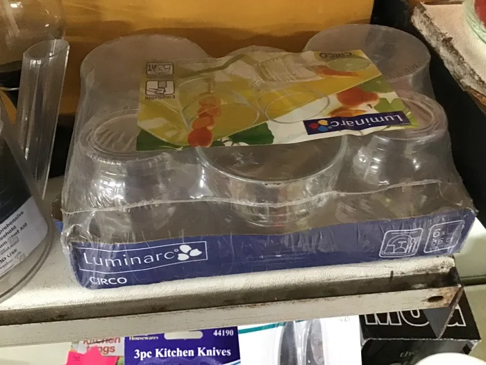 Glass Cups 16cl 6 Pack