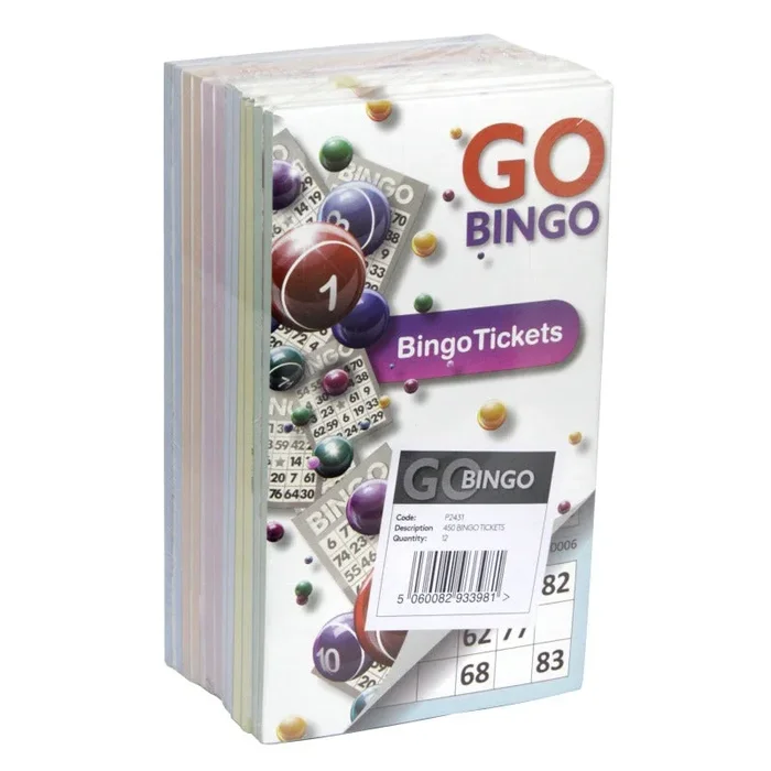Go Bingo Tickets 450 Pack – Case of 12