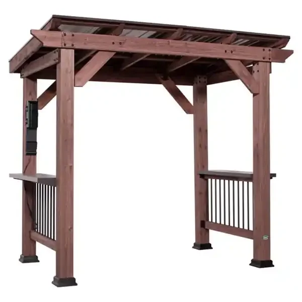 GRILL GAZEBO WOOD 7.81‘H