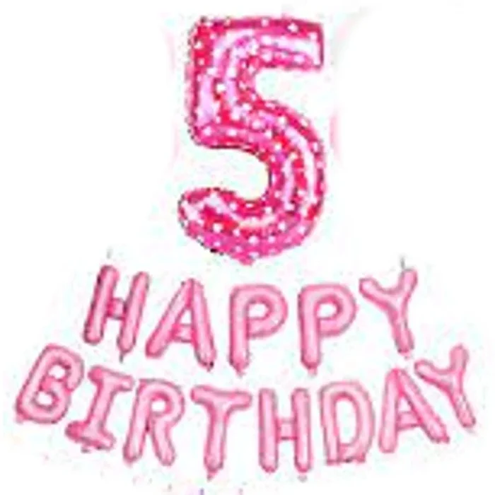 Happy Birthday Female 5th Birthday Banner – Case of 12