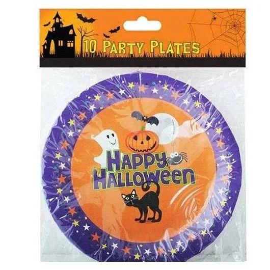 Happy Halloween Party Plates 10 Pack
