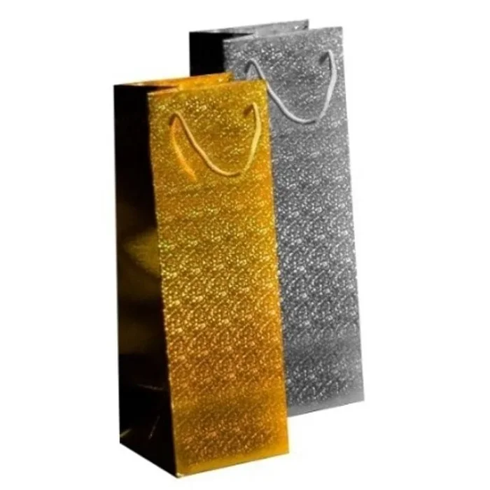 Holographic Bottle Bag Gold & Silver – Case of 12