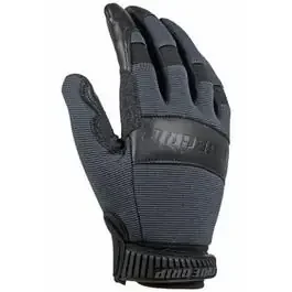 Hybrid Leather Work Gloves, Goatskin/Spandex, Black, X-Large