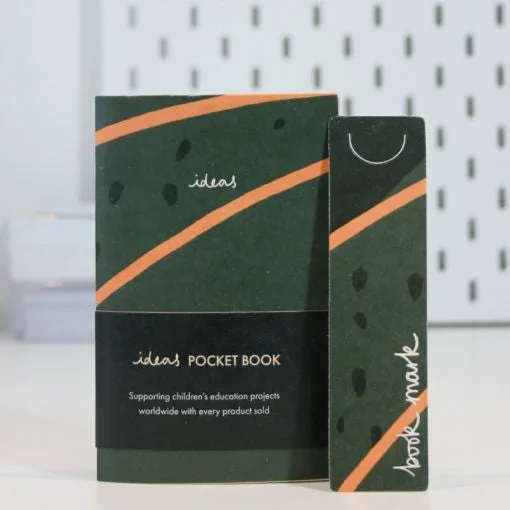 Ideas Pocketbook Lined Soft Cover Green