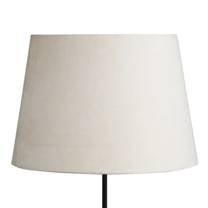 Ivory Velvet Table Lamp Shade