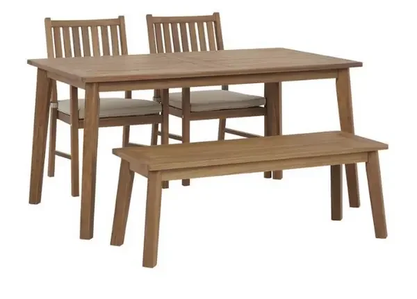 JANIYAH 4 PC BENCH DINING SET
