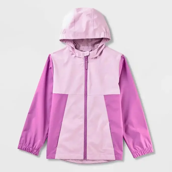Kids‘ Colorblock Rain Jacket – Cat & Jack™ Purple S