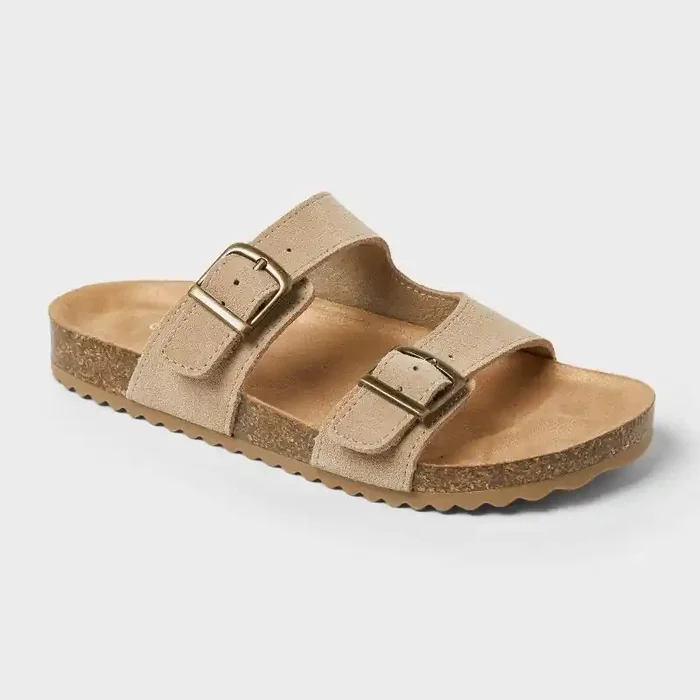 Kids Drew Footbed Sandals – Cat & Jack™ Taupe 4