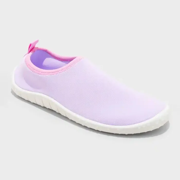 Kids‘ Grover Slip-On Water Shoes – Cat & Jack™ Purple L Breathable, Textured Outsole, Recycled Materials