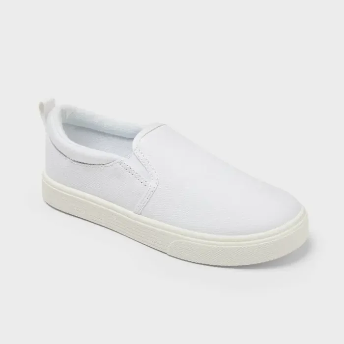 Kids‘ Hollis Slip-On Sneakers – Cat & Jack™ White 3