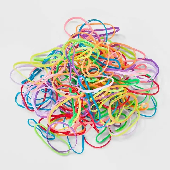 Kids‘ Mixed Size Polybands – 500ct – Multi-Color Neon – Cat & Jack