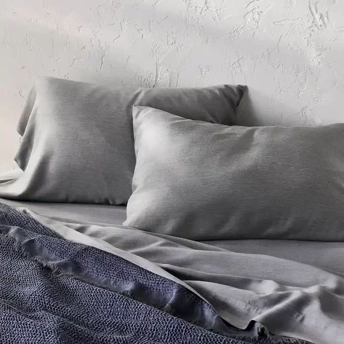 King 400 Thread Count Rayon from Bamboo Pillowcases Dark Gray – Casaluna™