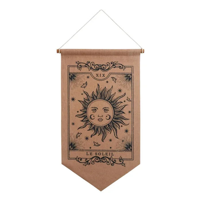 Le Soleil Tarot Card Scroll Wall Hanging