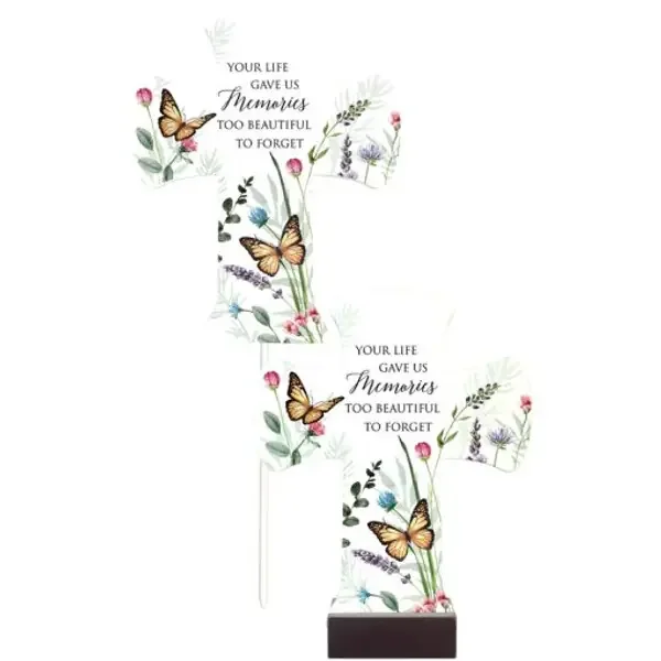 LIFE GAVE US PEDESTAL CROSS