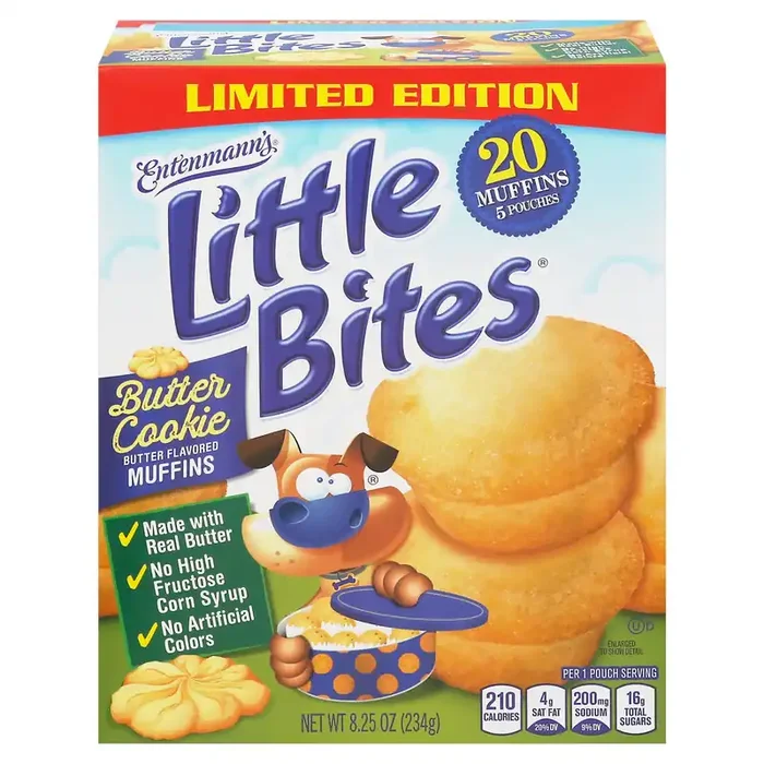 Little Bites Butter Cookie Muffins 20 ea