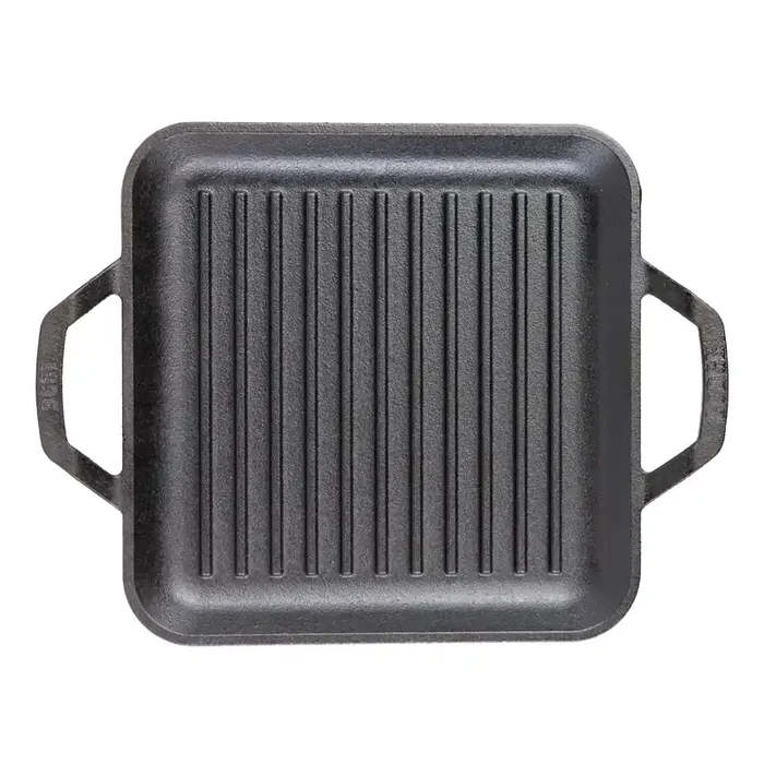 Lodge Chef Collection Square Cast Iron Grill Pan 11 Inch