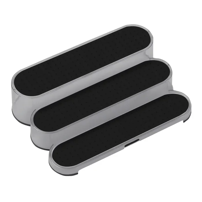 Madesmart® Carbon Black Soft Grip 3 Tier Shelf Organizer