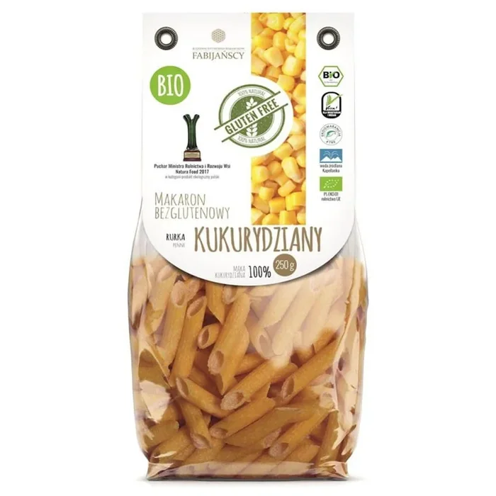 Maisnudeln “tube” glutenfrei BIO 250g FABIJAŃSCY