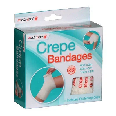 MasterPlast Crepe Bandages 3 Pack